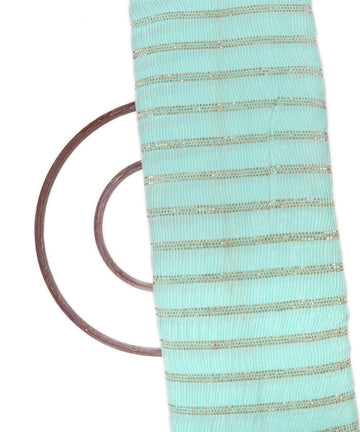 Buy Pleated Chinon Silk Fabric At Fabric Dekho